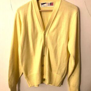 Vintage YELLOW, School Apparel INC. cardigan